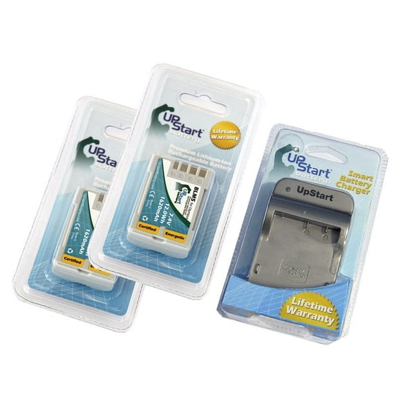 2x Pack - Olympus C-8080 Battery   Charger - Replacement for Olympus BLM5, BLM-01 Digital Camera Battery and Charger (1620mAh, 7.4V, Lithium-Ion)