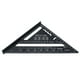 thumbnail image 5 of Escuadra de carpintero, regla triangular Regla triangular de carpintería de carpintero de 7 pulgadas Regla triangular de aluminio Rendimiento sólido, 5 of 14