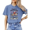 thumbnail image 2 of Buckle Up Snowflake Santa's Coming to Town Unisex Shirt Western Christmas Tee for Men & Women Blue Jean Shirt Adult Medium, 2 of 4