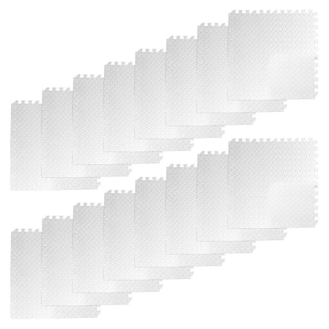 16 piezas de tapete de ejercicio con rompecabezas, baldosas entrelazadas, tapetes de unión, tapete protector de EVA para equipos de gimnasio, salas de 30 cm x 30 cm x 25 cm
