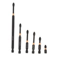 thumbnail image 2 of Bit 6PCS Set   Bit Impact  S2 Phosphated Alloy Steel  Screwdriver Bit Set With 1/4 Hex Shank, 2 of 8