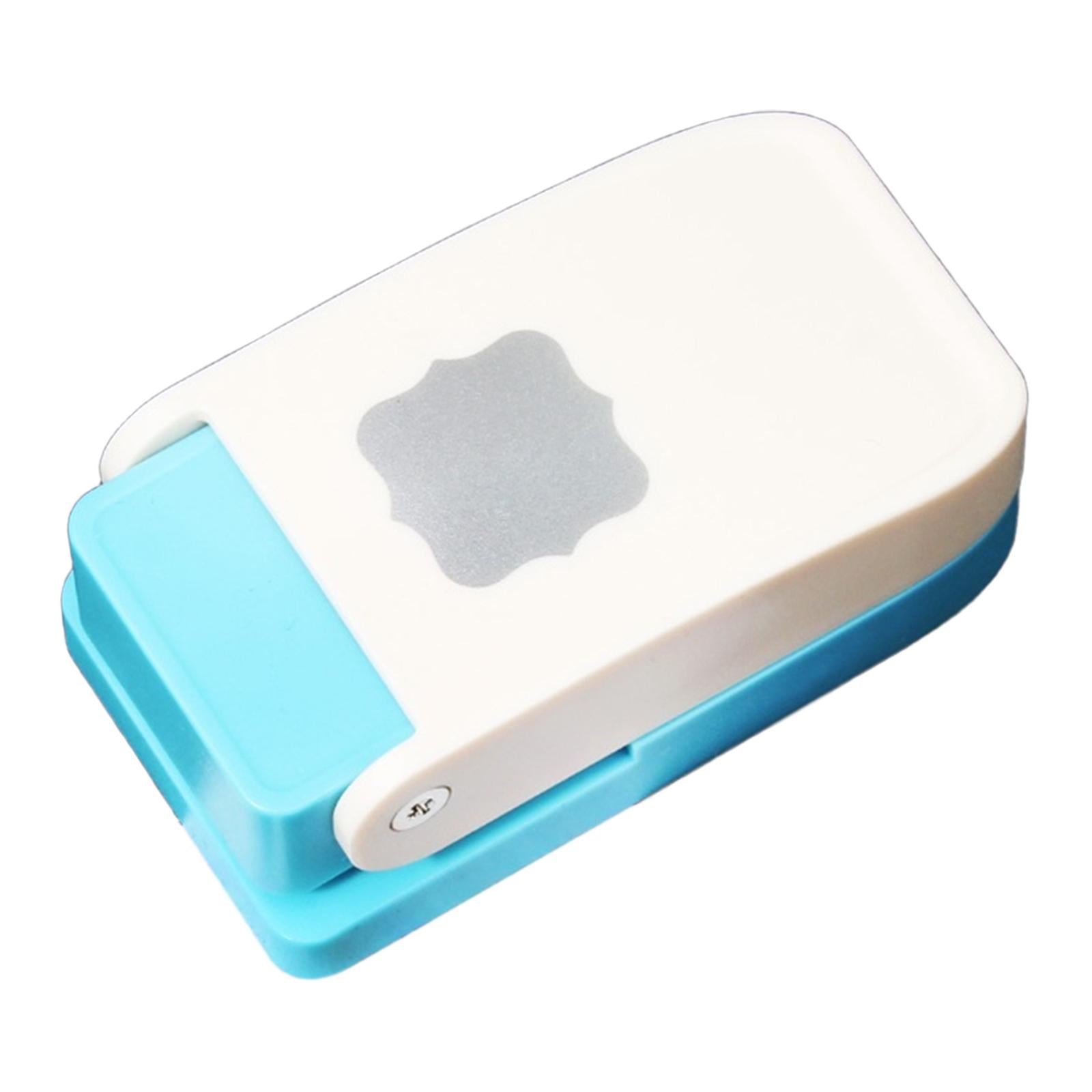 S SERENABLE Craft Hole Punch Single Crafting Scrapbook Punches Small Paper Puncher Art Cutter Tool Mini Cutter Punchers Portable PP Material Suitable for Handmade Card Making Office Square frame