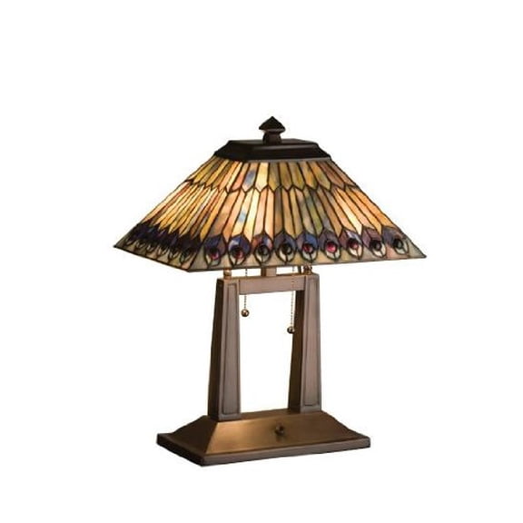 Meyda Tiffany 26300 Lighting, 20" H, Bronze/Dark
