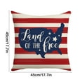 thumbnail image 2 of Bless Our Home America Stars Throw Pillow Covers, 18 x 18 Inch 4th of July Patriotic USA Flag Cushion Case for Sofa Couch, Independence Memorial Day, 2 of 6
