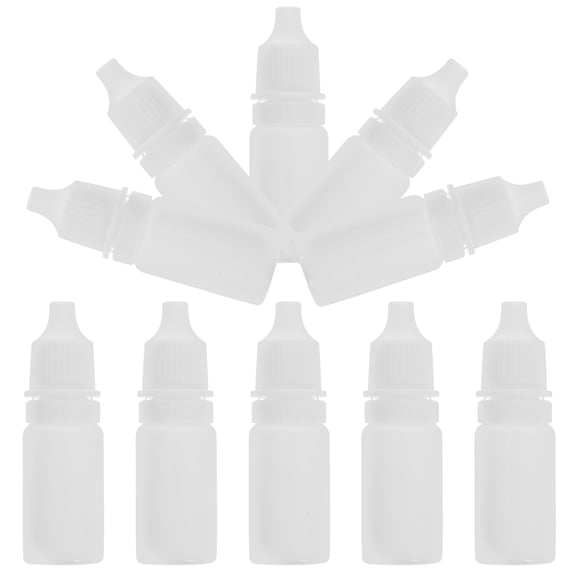 Hemoton 10Pcs Dropping Bottles Eye Dropper Bottles Mini Dropper Bottles Squeeze Dropper Bottles Portable Eye Liquid Dropper Bottle (L)
