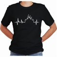 thumbnail image 2 of Mickey and Minnie Heartbeat T-Shirt, Vacation Shirt Casual Short Sleeve (Black-2X Large), 2 of 7