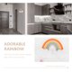 thumbnail image 4 of Dormitorio para niños Ornamento colgante Creativo lluvioso arco iris nube accesorio decoración, 4 of 6