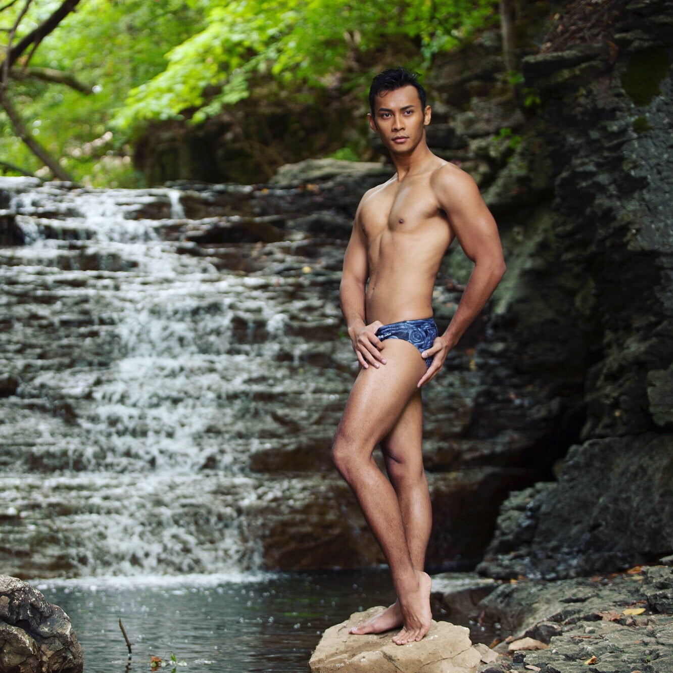 Maris Equi Black Rose Men's Swim Brief
