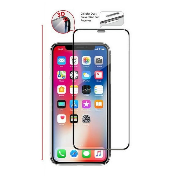 Apple iPhone 11 Tempered Glas Screen Protector 3D Curved Edge Full Coverage with Cellular Dust Prevention For Receiver [Bubble Free] Scratch-Resistant Clear Screen Protector For Apple iPhone 11 / 6.1"