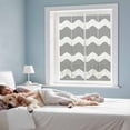 thumbnail image 3 of Grey Ripple Window Privacy Film, Simple Gray White Waves Aesthetics Static Cling UV Sun Blocking Heat Control Window Tint Day and Night, Non-Adhesive One Way Windows Privacy Cover 19.6''x39.3'', 3 of 7