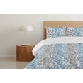 thumbnail image 4 of Ambesonne Leaf Print Down Alternative Quilt Comforter, Painting Look Branches, Full, Teal Eggshell Dark Violet, 4 of 5