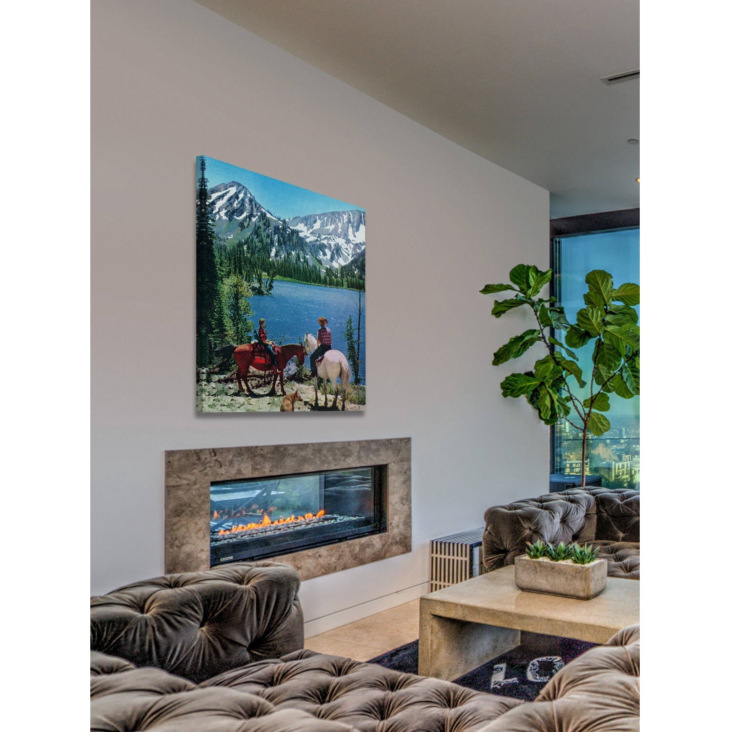 Marmont Hill "Wallows Mountains" Painting Print on Wrapped Canvas