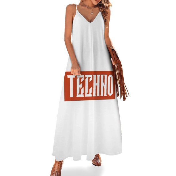 Vestido sin mangas Techno vestido de verano mujer vestidos elegantes de moda para mujer
