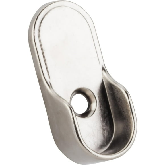 Support de Montage Type Knock in avec Trou de Vis & Poteaux de 5mm Finition en Fonte de Zinc : Nickel Satiné