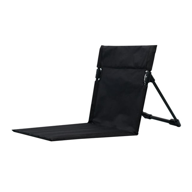 Almohadilla de respaldo Zulema Colchoneta de camping Plegable Negro