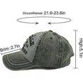 thumbnail image 3 of Gorra De Béisbol De Algodón Envejecido Ajustable Sombrero De Papá Suave Perfil Bajo Vintage Sombreros De Camionero Para Actividades Al Aire Libre Hombres Mujeres, 3 of 5