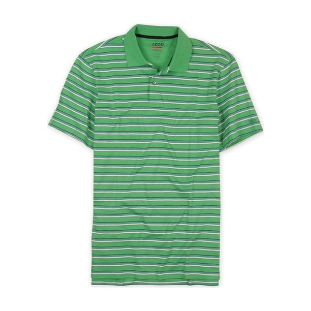 IZOD Hombre Performx Basix Sun Control Upf 15 Polo de Rugby, Verde, Grande IZOD polo, rugbi