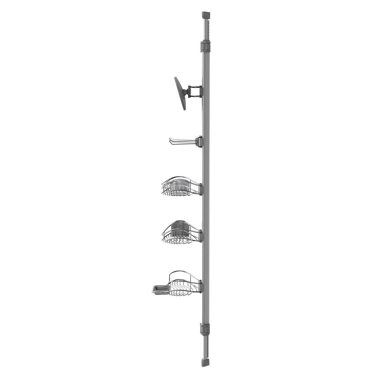 Artika Tension Shower Caddy with Mirror in Aluminum Reviews 2024