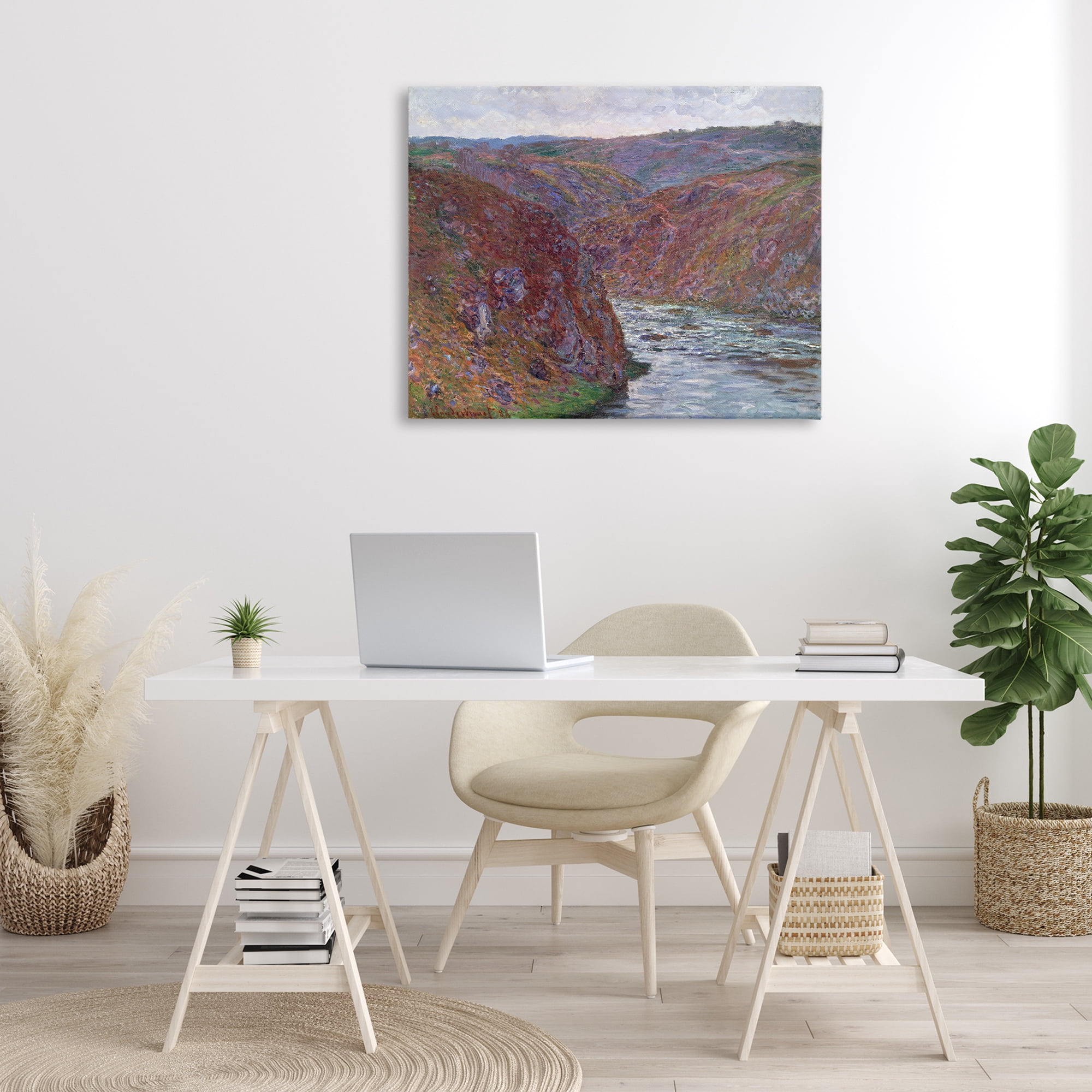 Stupell Industries Classical Valley of Creuse Landscape & Nature Painting Wrapped Canvas Art Print Wall Art, 40 x 30