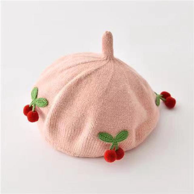 Gorro de punto Baoblaze boina de punto rosa