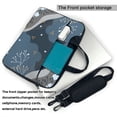 thumbnail image 3 of YFYANG 13 inch Universal Laptop Bag Oxford Cloth Laptop Sleeve, Multi-functional Abstract Flower Geometric Lines Notebook Computer Messenger Bag Handbag, 3 of 8