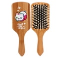 thumbnail image 2 of Peine De Bambú Masaje Cepillo Para El Cabello Adulto Sano Recto Seco Húmedo Rizado Niño YLSHRF Otros, 2 of 8