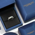 thumbnail image 5 of Gem Stone King 10K Two Tone Gold Simulated White Opal and Lab Grown Diamond Engagement Ring for Women | 1.50 Cttw | Round Cabochon 5MM | Gemstone October Birthstone | Size 9, 5 of 6
