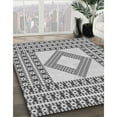 thumbnail image 3 of Ahgly Company Machine Washable Indoor Round Transitional Ash Gray Area Rugs, 3' Round, 3 of 7