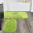 thumbnail image 2 of Garland Rug Traditional Washable Bath Rug Set, 2-Piece Set (21"x34" Bath Rug, & 22"x60" Runner) Lime-Aid, 2 of 7
