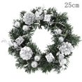 thumbnail image 2 of Christmas Wreath, Winter Lighted Garland for Front Door Holiday Decoration for Fireplace Xmas Decor Battery Operated, 2 of 3