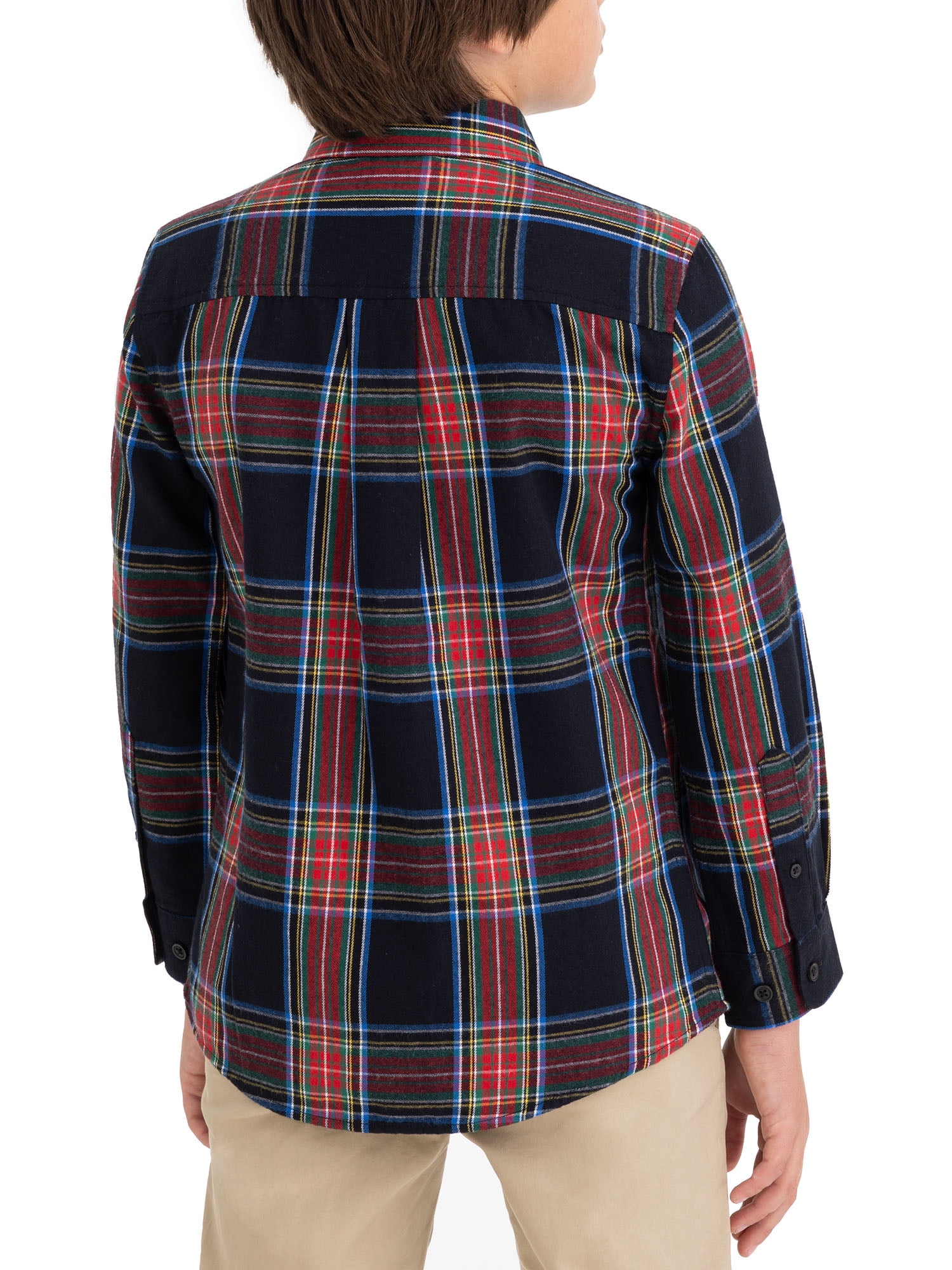 U.S. Polo Assn. Boys Long Sleeve Brushed Twill Shirt, Sizes 4-18