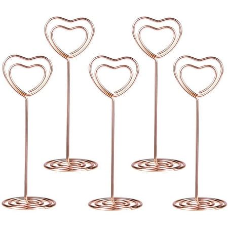 

12 pcs heart place card holder photo holder heart card holder wedding place card holder memo holder seat card holder table number holder