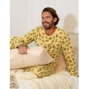Leveret Mens Two Piece Cotton Pajamas Avocado S