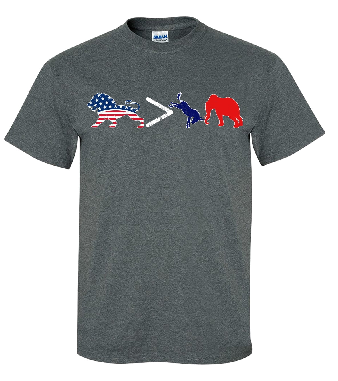 American Lion Greater Than Politics Unisex Short Sleeve T-shirt - Imagen 11 de 22