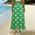 thumbnail image 7 of hotojiny Chiffon Skirts for Women Elastic High Waist Mesh Casual Midi Skirts Fashion Valentine's Day Heart A-Line Long Skirts, 7 of 7