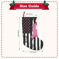 thumbnail image 3 of Sikiie Ribbon Breast Cancer Awareness Christmas Stockings,18 Inches Christmas Stockings Xmas Hanging Stockings for Family Christmas Decorations & Gifts, 3 of 7