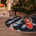 thumbnail image 5 of Balery Tricolor Koi Fish Trio Printed Christmas Tree Skirt , Merry Christmas Party Christmas Tree Decoration,Adjustable Tree Skirt-48", 5 of 6