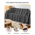 thumbnail image 4 of Vintage Black Couch Cover for Dogs, Country Farmhouse Plants Tree Pattern Washable Sofa Covers Slipcover for Pets Dogs Futon Cover, Couch Recliner Covers, Oversized Chair Slipcover 71"x91", 4 of 9