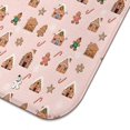 thumbnail image 3 of Pink Christmas Gingerbread House Pattern Dish Drying Mat for Kitchen 1 Pack, Ultra Absorbent Microfiber Dishes Drainer Mats,18x24in(46x61cm), 3 of 4