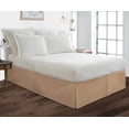 thumbnail image 2 of BEDDING BEGS- 100% Microfiber- Pleated Bed Skirt with 15" Tailored Drop - Hotel Luxury Bedskirt- Super Soft & Wrinkle Free-Queen Size- Taupe Solid, 2 of 4