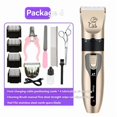thumbnail image 3 of Professional Pet Grooming Kit with Electric Clipper (Golden), Stainless Steel & Ceramic Blades, Adjustable Guide Combs, Steel Straight Scissors, Nail Clippers, File, Steel Comb, Spare Blade, Charging, 3 of 6
