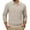 Khaki, variant on Men's Collared Cable Knit Sweater Long Sleeve Polo Style Casual Pullover Top