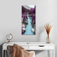 thumbnail image 2 of Elephant Stock Great Beyond Wall Art - Vertical Multi Panel Canvas - Living Room Wall Decor - Nature Multi Panel - Turquoise And Purple Decor - 12" x 27", 2 of 8