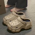 thumbnail image 1 of Zuecos de plataforma gruesa para mujer, zapatillas de interior y exterior, zapatos de playa, sandalias de jardín, toboganes casuales de dibujos animados DIY Qiuyongming unisex, 1 of 2