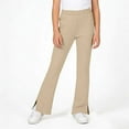 thumbnail image 6 of YTCAMLO Cotton Girl's Bootcut Sweatpants Casual Y2K Lounge Pants Elastic Waist Bell Bottoms with Pockets Flare Leggings Activewear, Khaki 11-12 Years, 6 of 9
