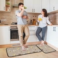 thumbnail image 6 of SKYSONIC Coffee Beans Cups Cupcakes Kitchen Rugs Set of 2, Cartoon Heart Floor Runner Area Rug Washable Carpet Mat Perfect for Living Room Bedroom Entryway, 6 of 7