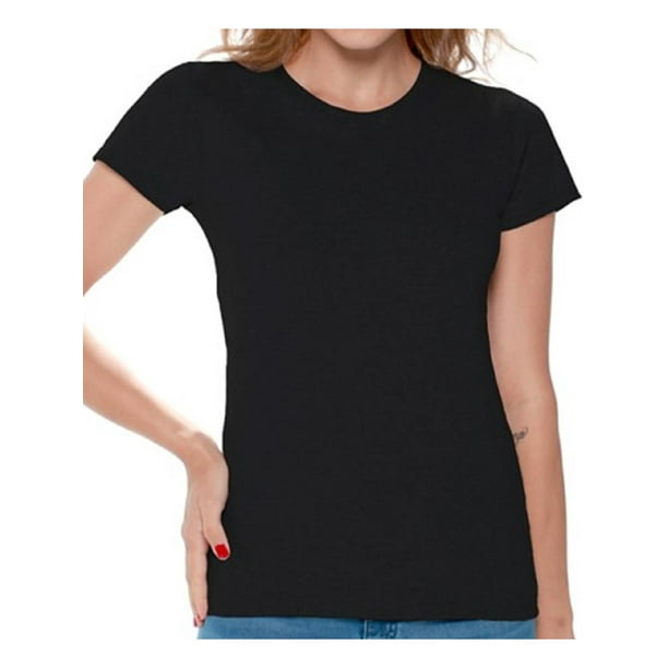 Dele Emotion skive Gildan Women Cotton Value Shirts Best Classic Short Sleeve T-shirt -  Walmart.com