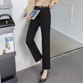 thumbnail image 1 of Pantalones de Traje Delgados de Verano para Mujer, Pantalones de Trabajo Elásticos y Ajustados, Shorts Negros, 1 of 16