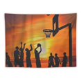 thumbnail image 5 of Orinice Sunset People Group Tapestry Wall Hanging Unique Style Graphic Tapestries for Home Decor Living Room Bedroom Dorm Apartment Farmhouse, 4 Sizes Available 50x40inch, 5 of 6