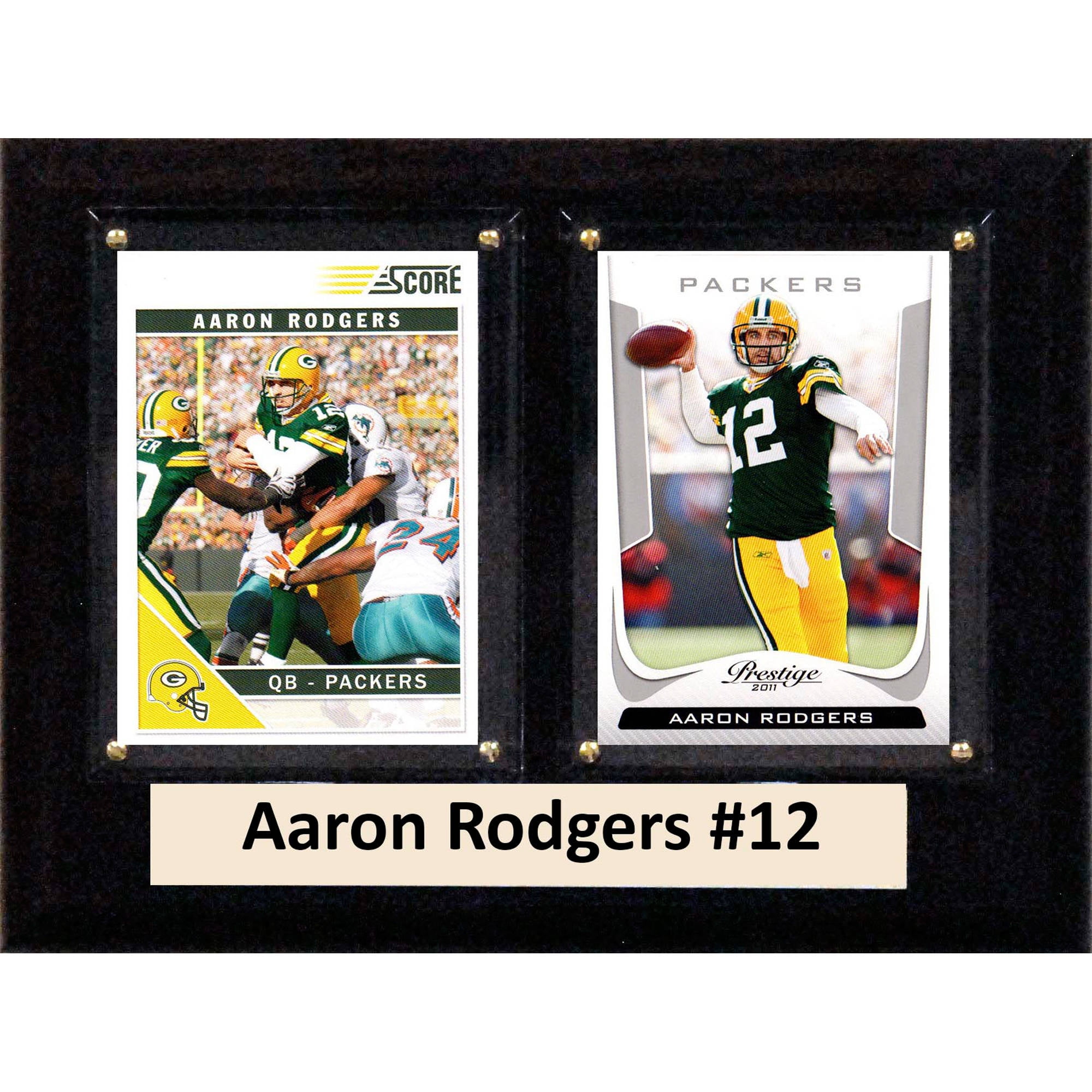 C&I Collectables NFL 6x8 Aaron Rodgers Green Bay Packers 2-Card Plaque -  Walmart.com
